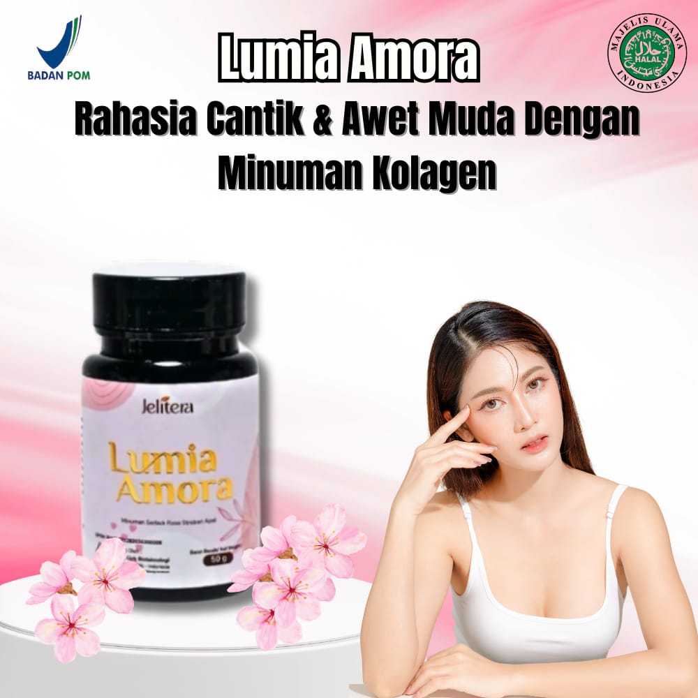 Jelitera Lumia Amora Pemutih Badan 15x Lebih Cepat Dan Efektif Tanpa Suntik Putih Collagen halal