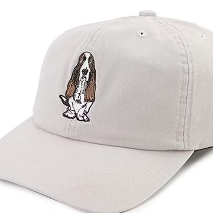 Topi Baseball Distro Pria Wanita Bordir Hush Puppies Bahan Denim Lembut Licin