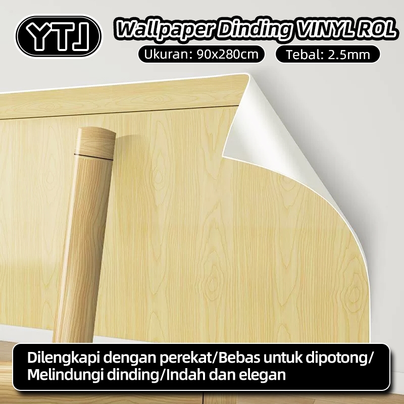 YTJ Wallpaper Stiker Dinding Rol Tebal 2.5MM / Ukuran 90x280cm wallpaper dinding Keramik Marbel Moti