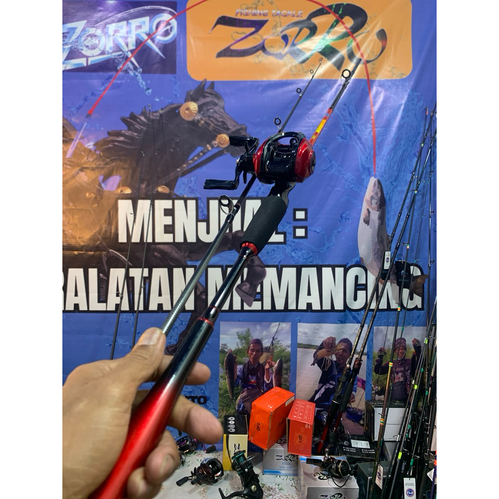 joran zorro warrior set reel bc dragcliker dan ironman power handle