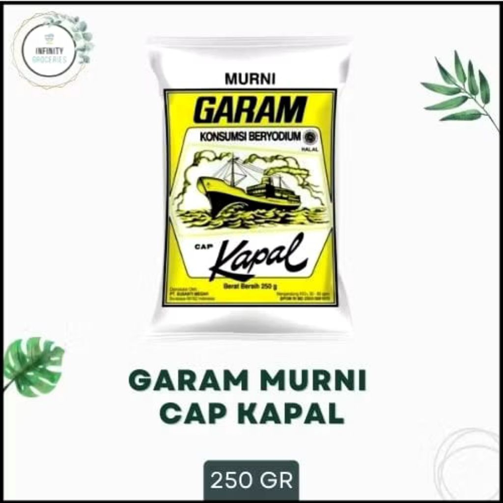 

GARAM MURNI CAP KAPAL LESTARI 250 Gr MURAH !!