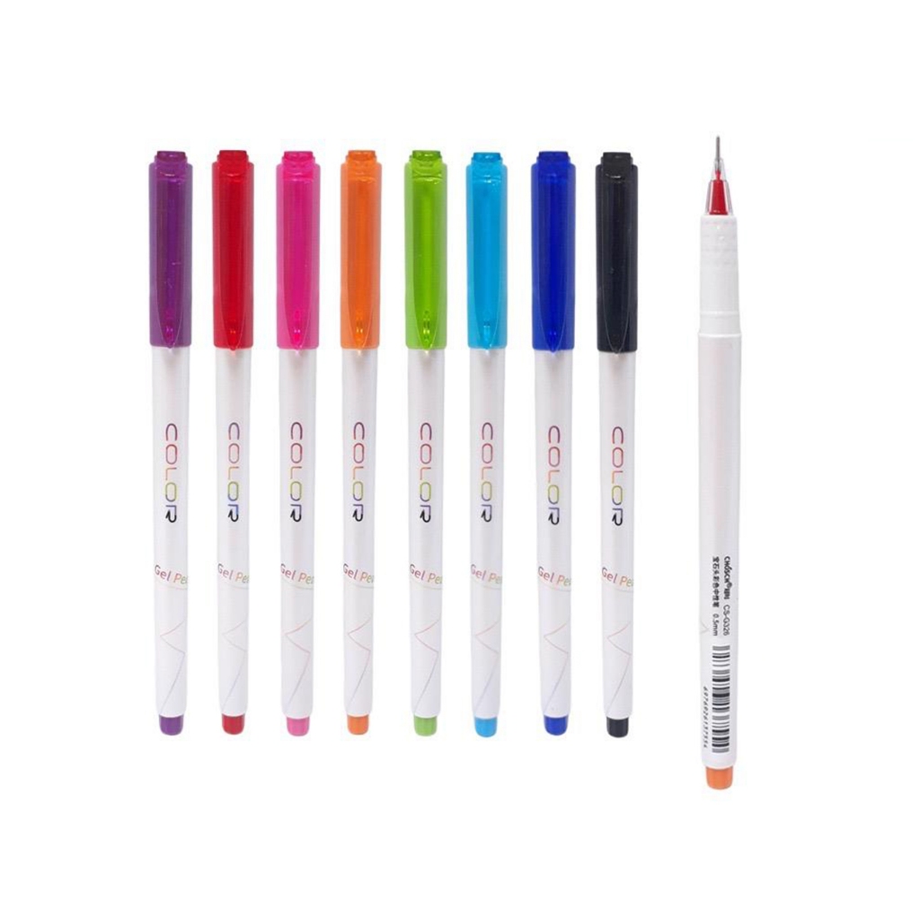 

Gelpen warna Chosch CS-G326 (mix 8 warna) 0,5 mm