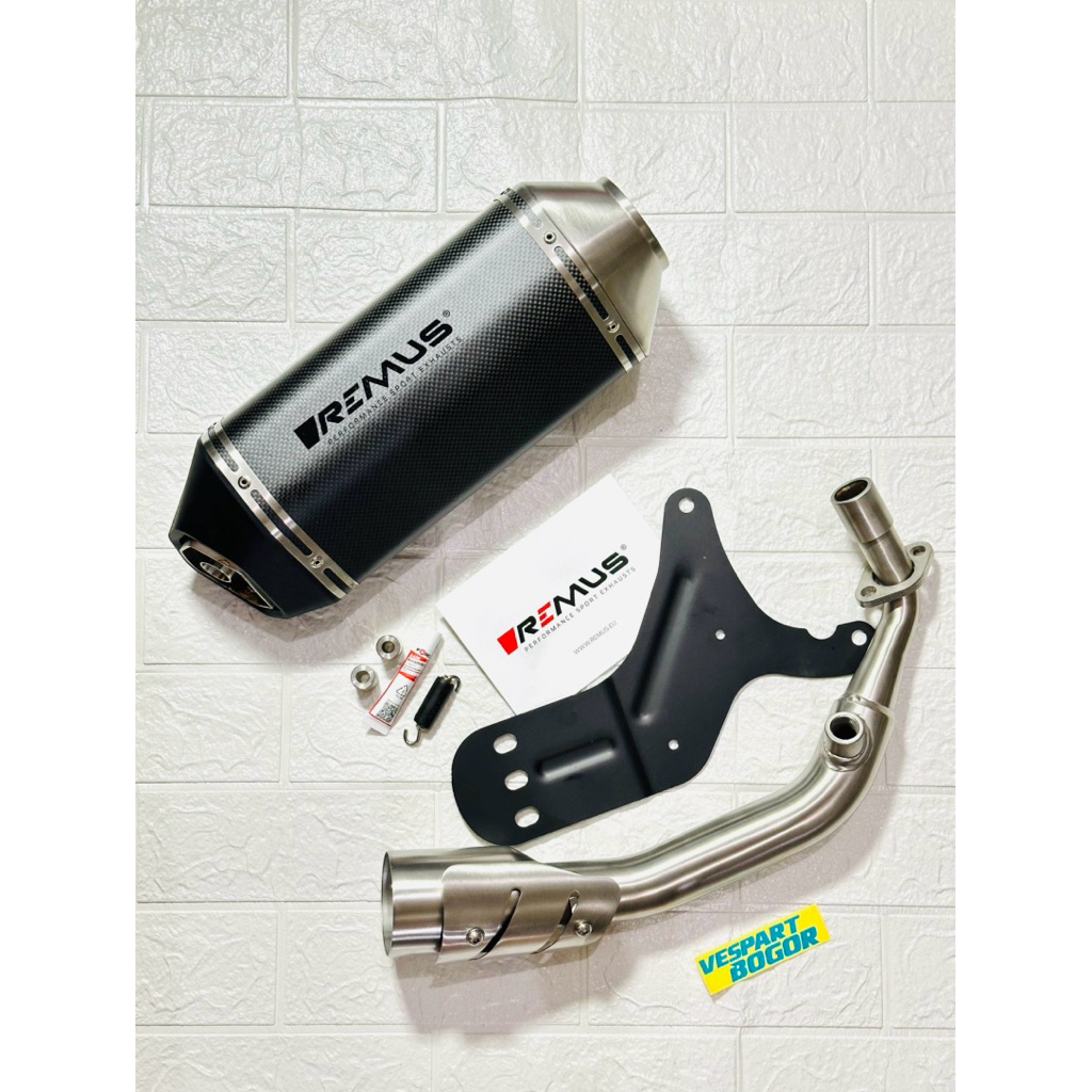 knalpot remus hexacone vespa matic