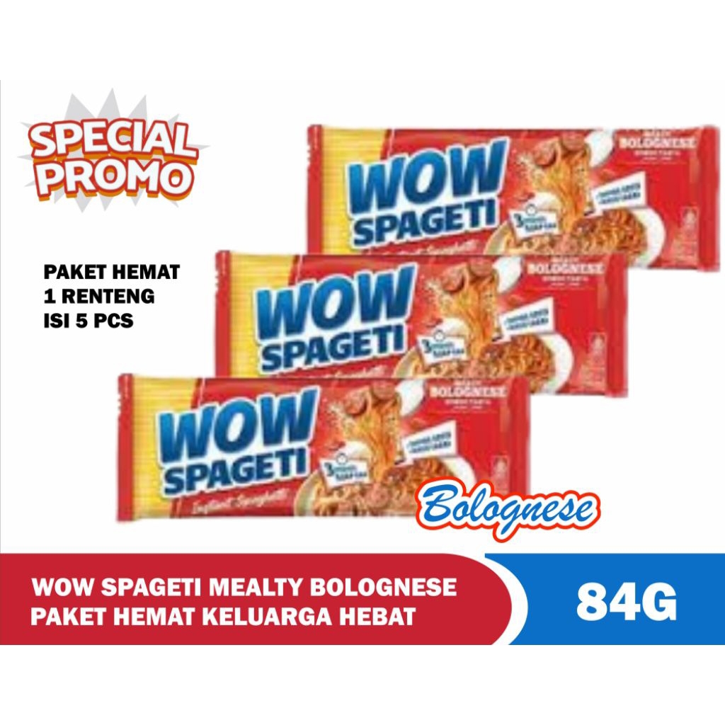 

Paket Hemat Wow Spageti Bolognese