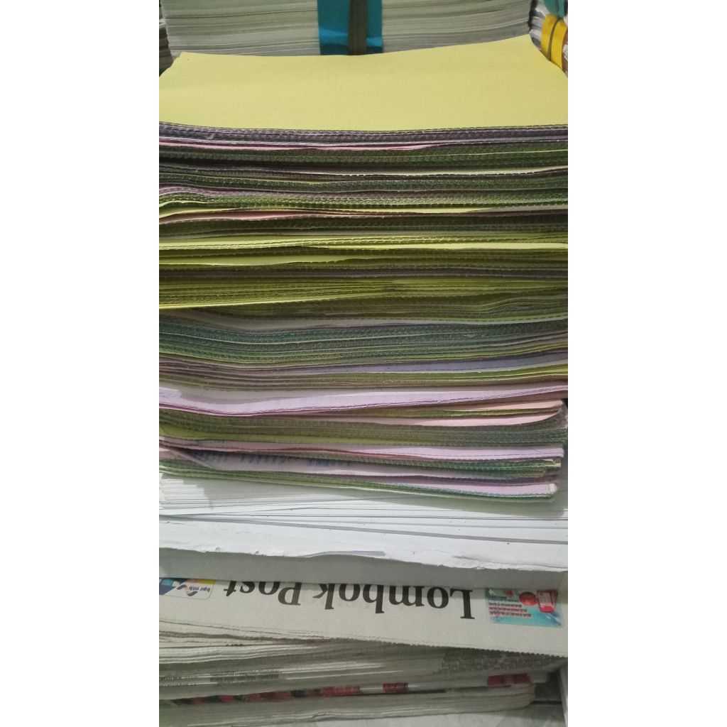 

kertas bekas warna warni/kertas NCR/kertas continious form bekas