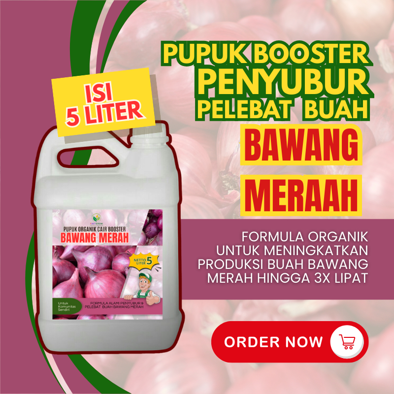 5 Liter Pupuk Bawang Merah  Pembesar Umbi Bawang Merah Penyubur Daun Bawang Merah Booster Umbi  ZPT