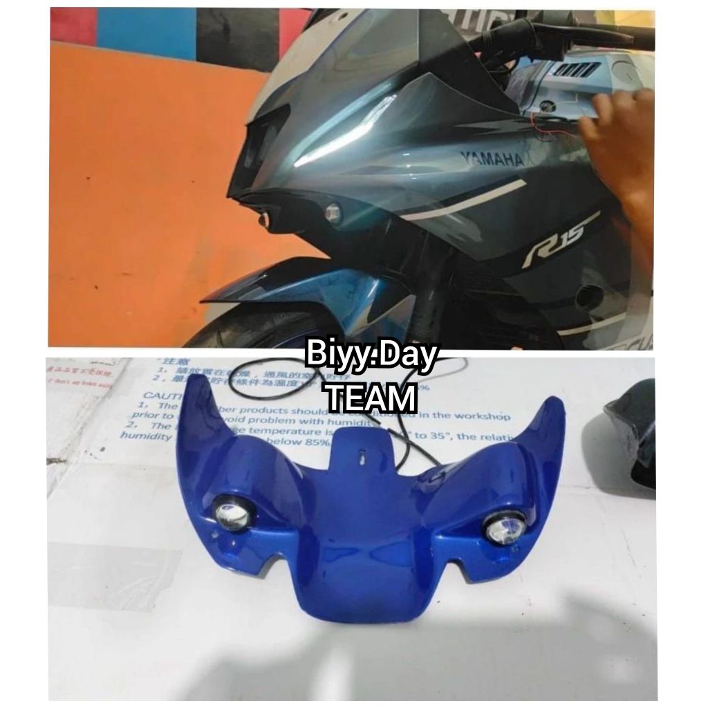 Aero Winglet Yamaha R15 V4 R15M Model R1+ Lampu projie