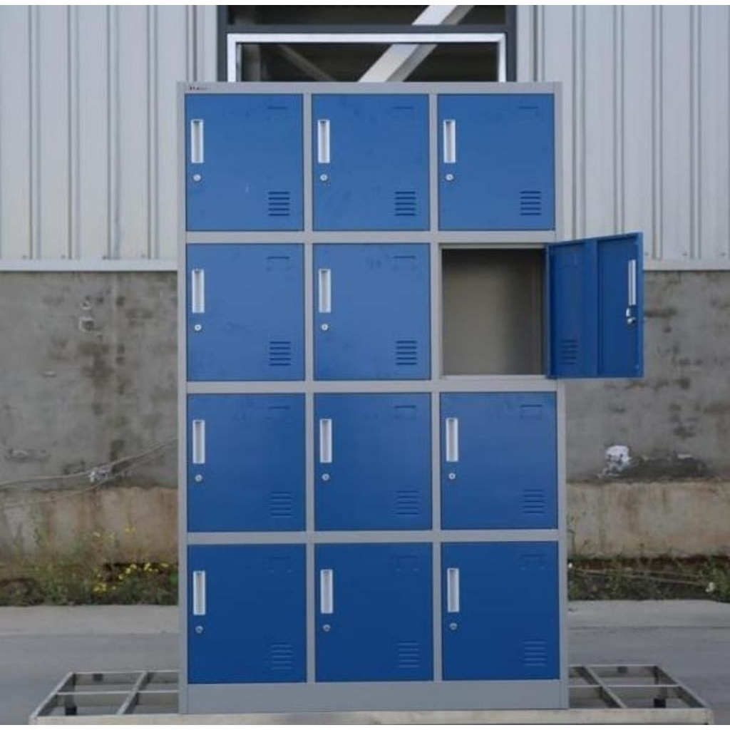 Loker 12 pintu Ukuran besar Buat Helm Loker 12 P Besi VIP GOLD VG-412 LOCKER BESI 12 pintu