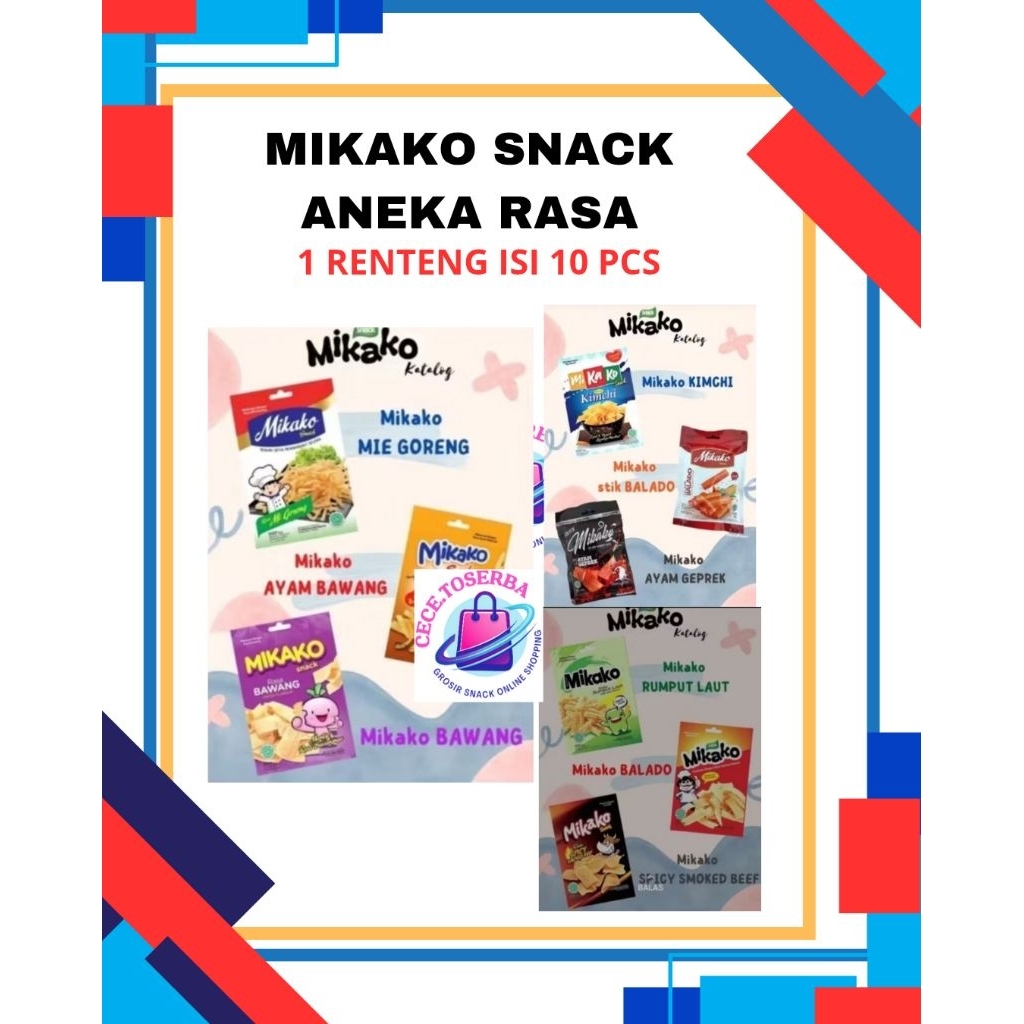 

Mikako Snack Viral isi 10 s # Best Seller Termurah Harga Grosir