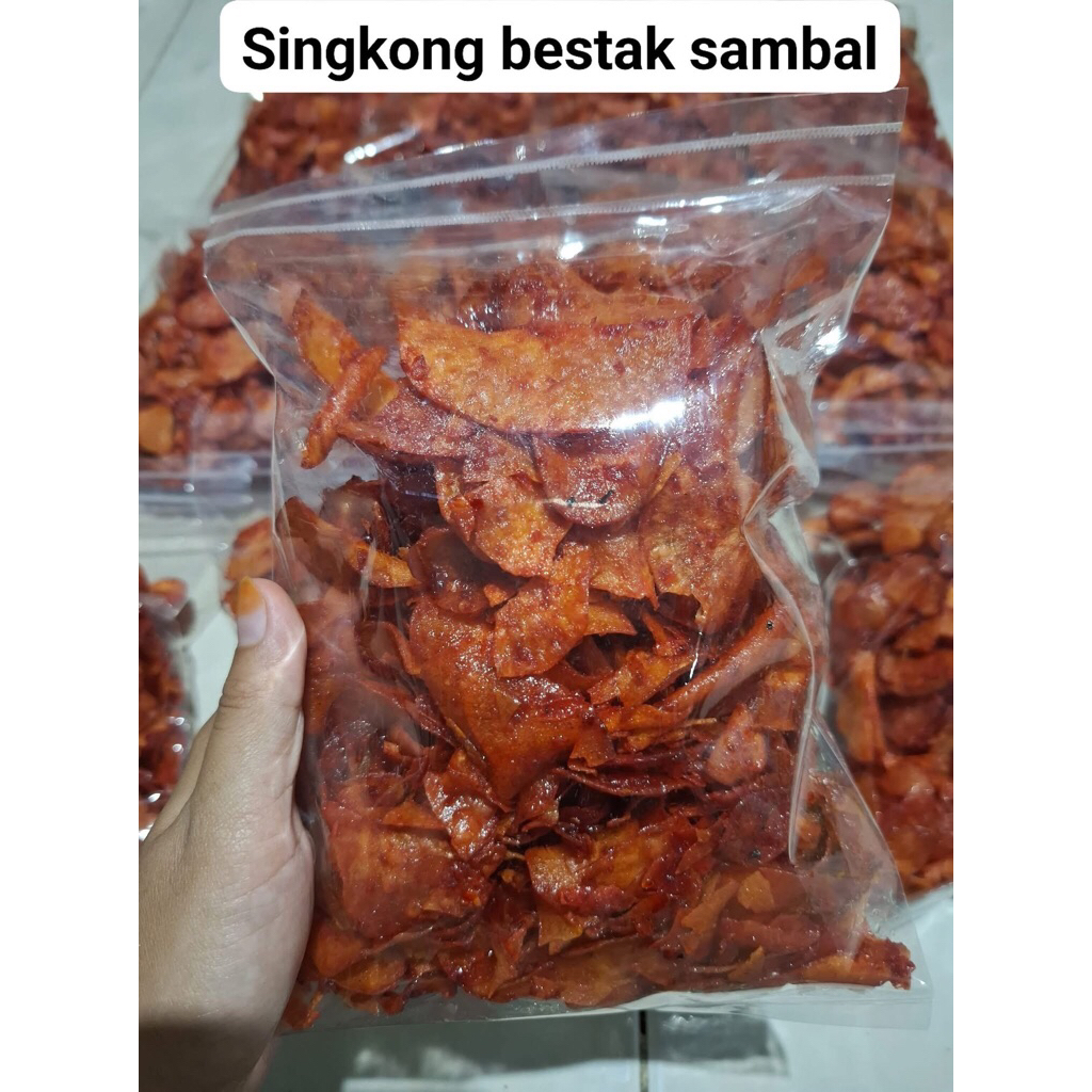 

Singkong bestak sambal kemasan 250gr