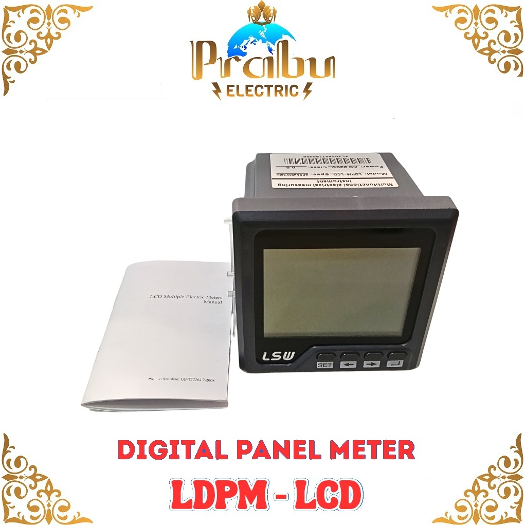 Ampere Meter Digital LCD 3 Phase / LCD Digital Ampere Meter 3 Phase