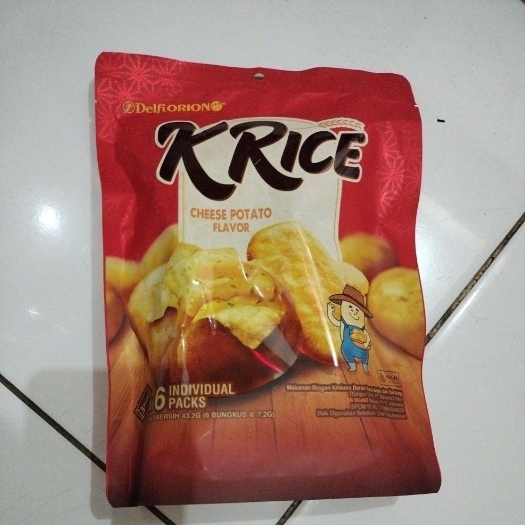 

K Rice cheese potato flavor 6 individual packs