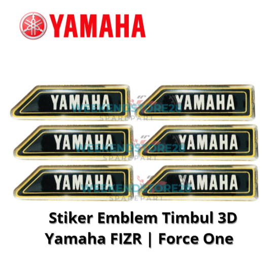Stiker Emblem Timbul 3D Yamaha FIZR F1ZR Force1 Original