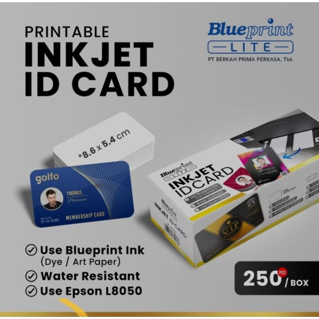 

kartu id card polos pvc inkjet