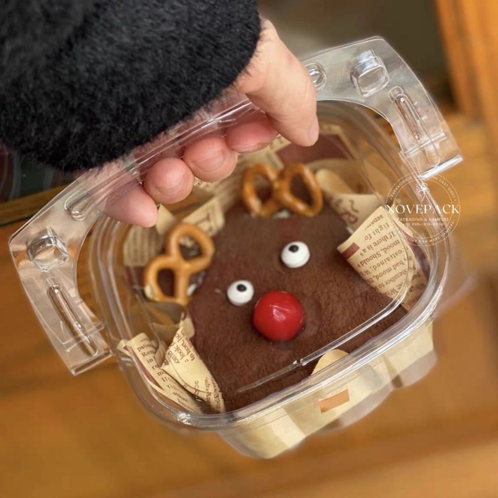 DESSERT BOX HANDLE/BENTO BOX HANDLE/SNACK BOX HANDLE/PUDDING BOX HANDLE/BOX PLASTIK HANDLE