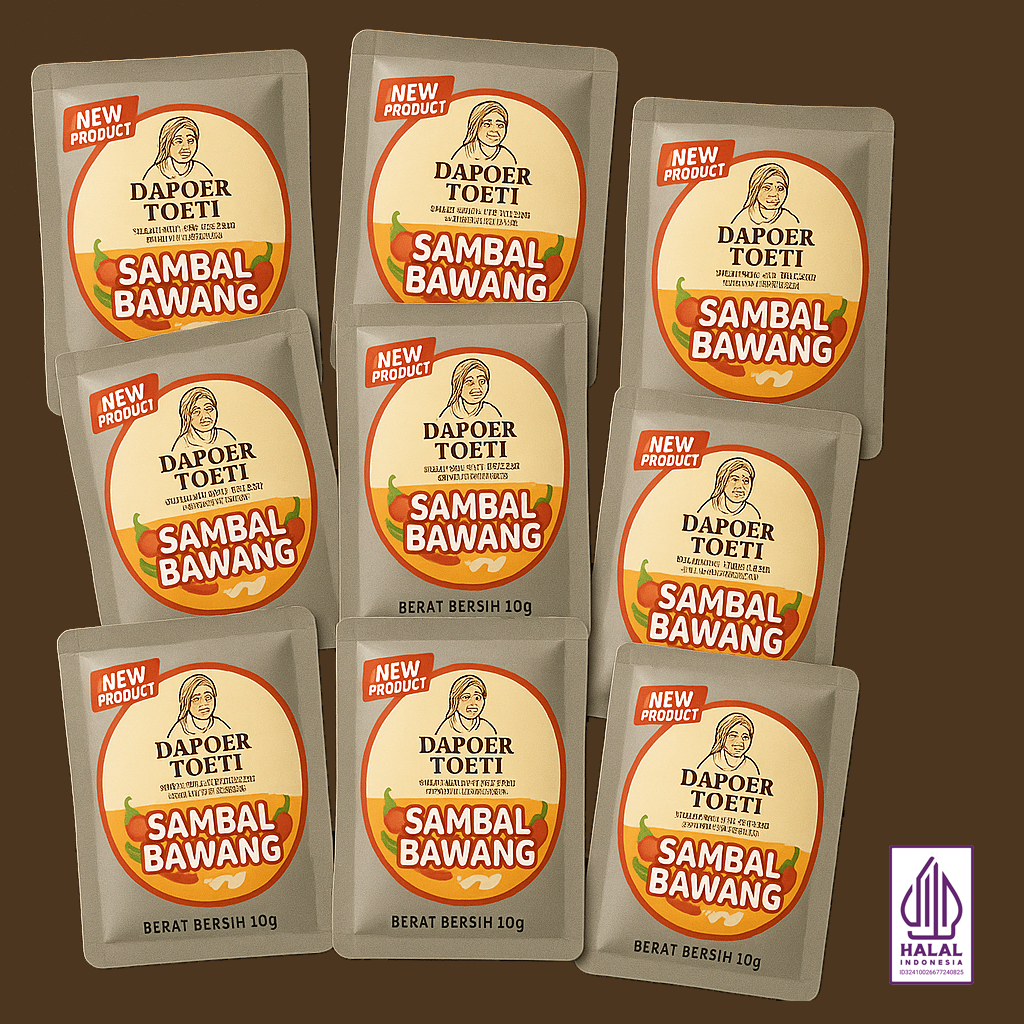 

Dapoer Toeti | Sambal Bawang | Sambal Sachet Murah, Halal, Homemade (10 Pcs)