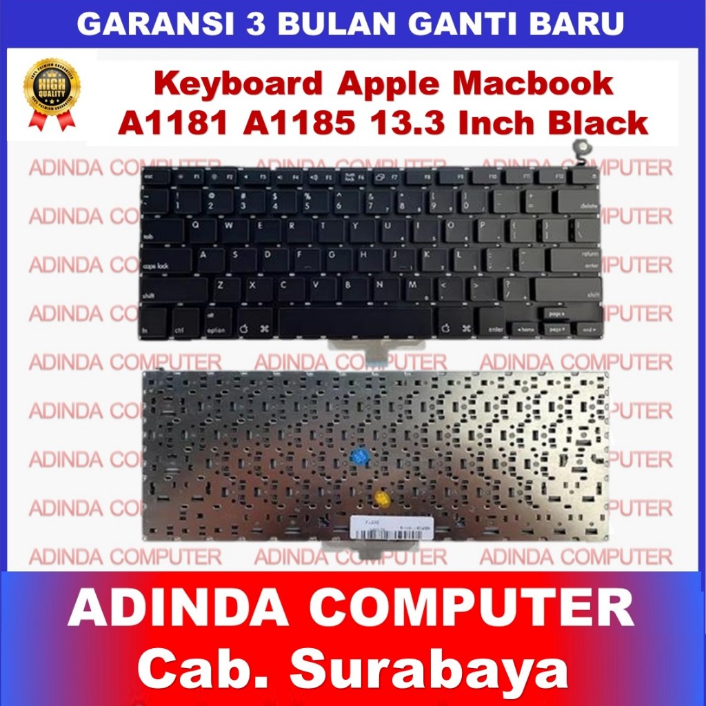 Keyboard Apple Macbook A1181 A1185 13.3 13 Inch Black