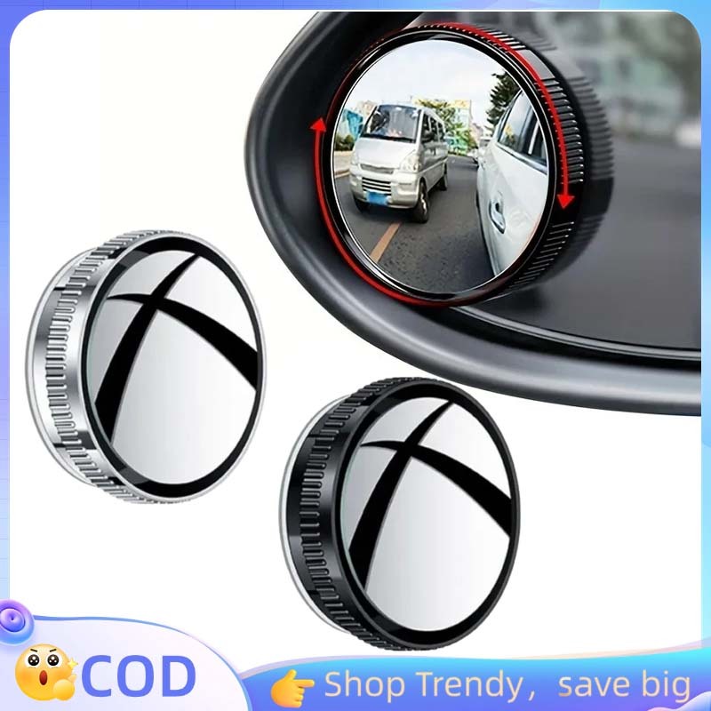 2pcs/set Cermin Spion Blind Spot Spion Tambahan Mobil Blind Spot Kaca Spion Blind Spot Mobil 360 Der