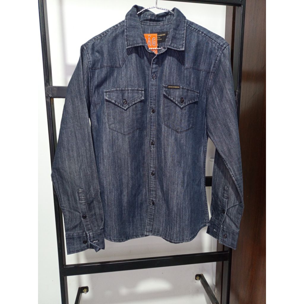 kemeja jeans, DOLCE & GABBANA