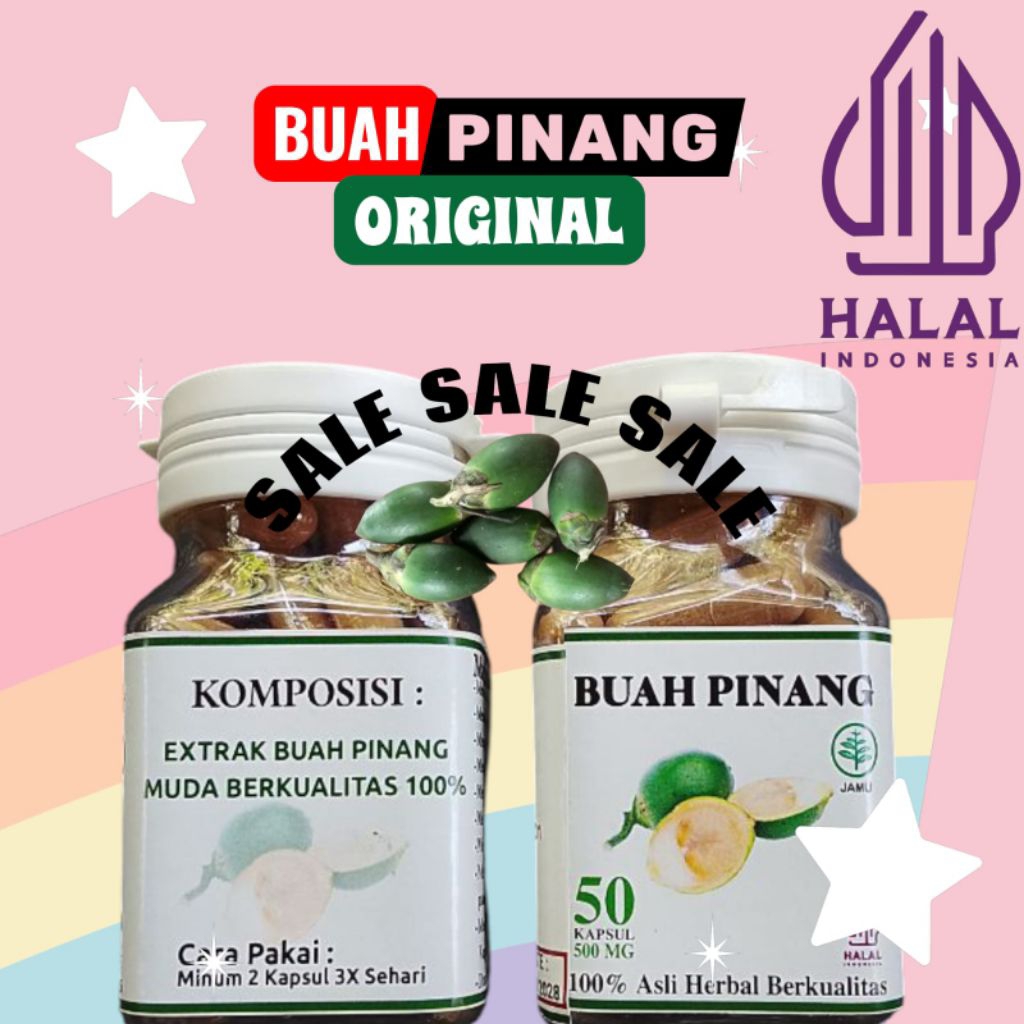 

Buah pinang pilihan isi 50.pcs.