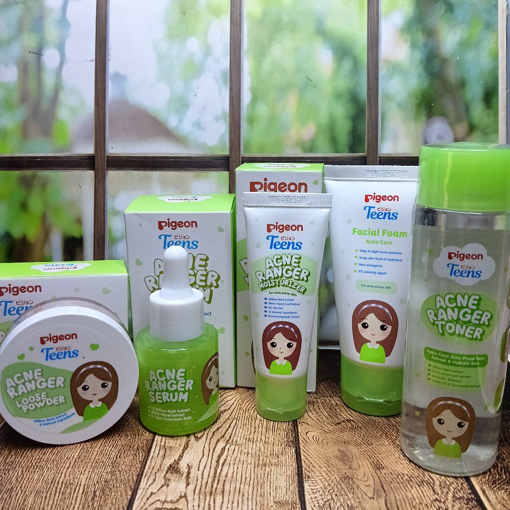 Kit 5in1 Pigeon Teens Acne Ranger - kit Untuk Remaja bermasalah dengan Wajah berjerawat