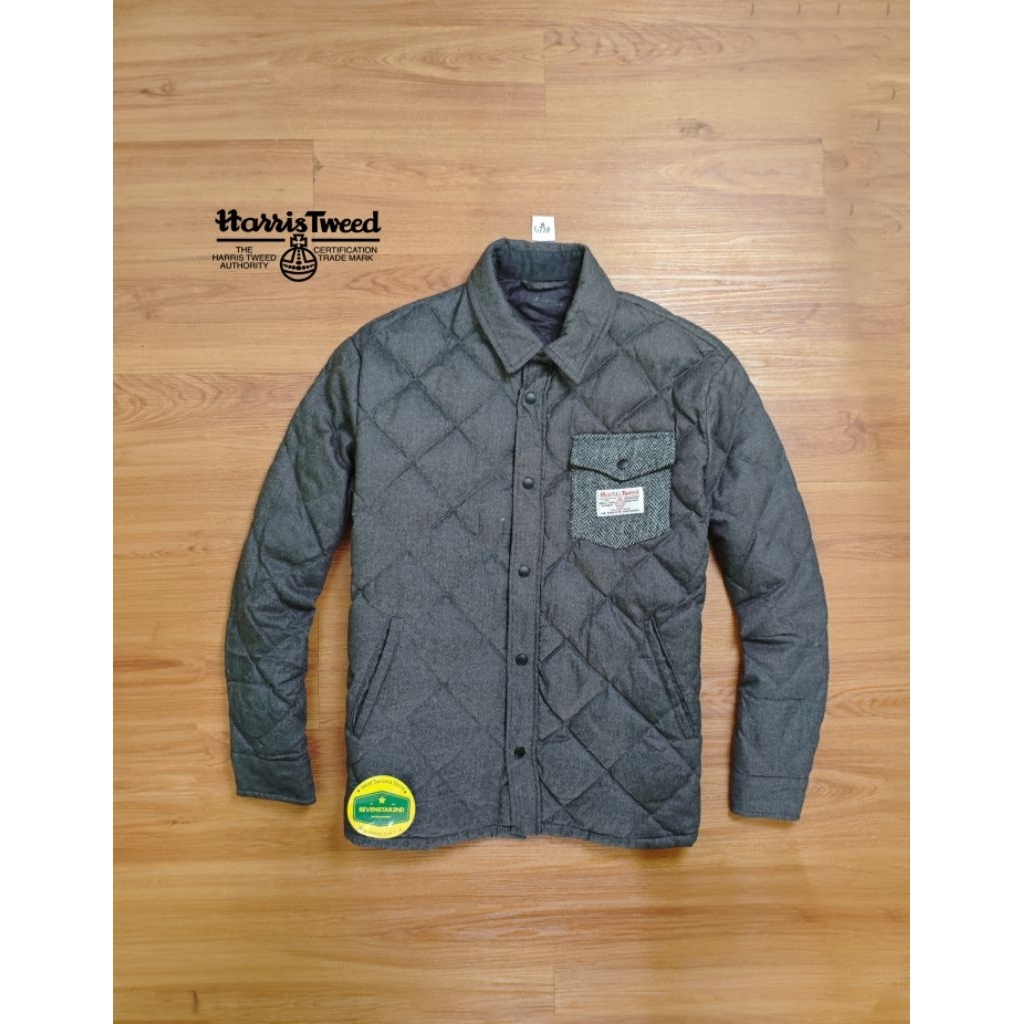 harris tweed Ultralight Goosedown winter jacket