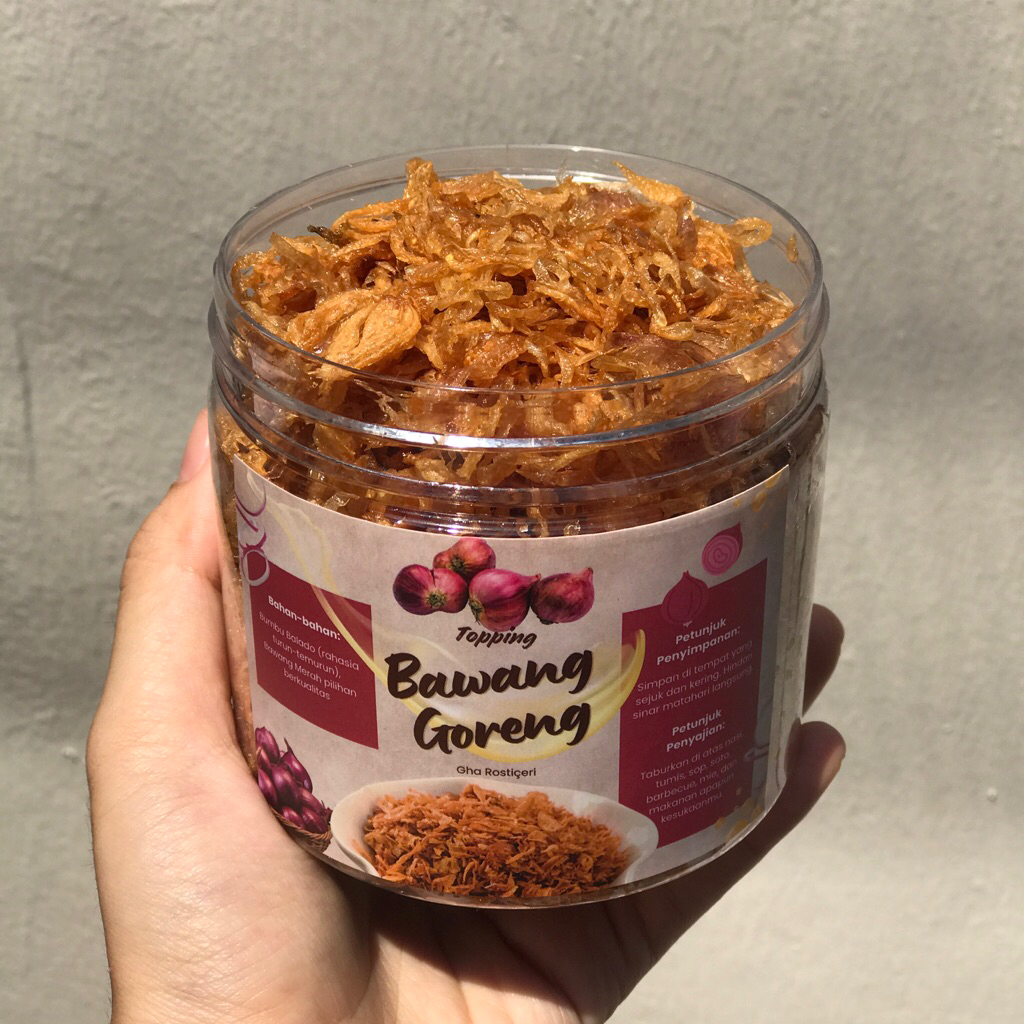 

Gha Rosticeri Bawang Goreng 130gr Taburan Topping Garnish Makanan