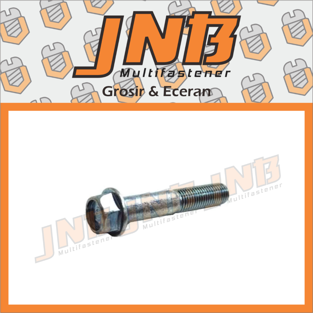 Baut Flange M8 x 55 Kunci 12 Baut Topi Flange Bolt Half Drat Untuk Knalpot