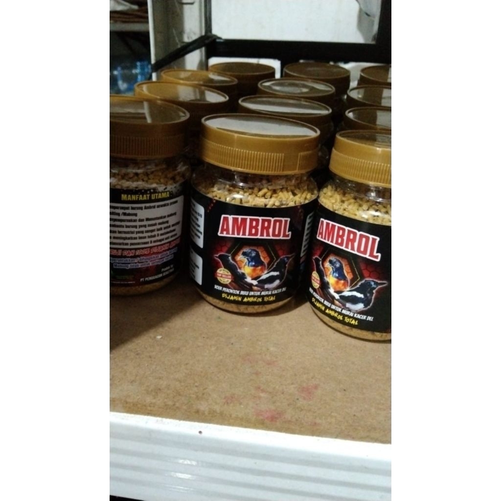 ambrol voer perontok bulu untuk burung murai kacer