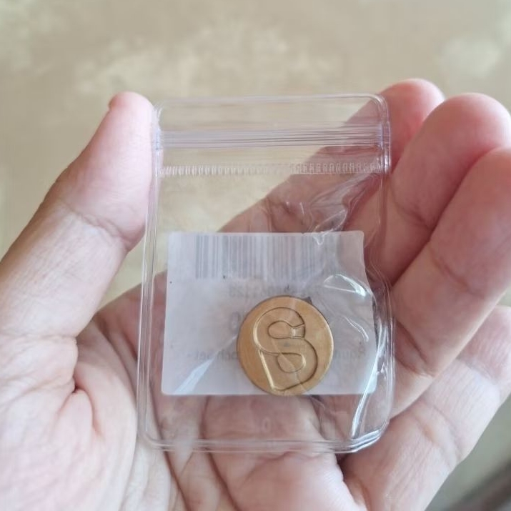 BROS MINI BUTTONSCARVES ROUND SIGNATURE BROOCH GOLD BIJI PENITI GOLD EMAS PENITI ANTI NYANGKUT PENIT