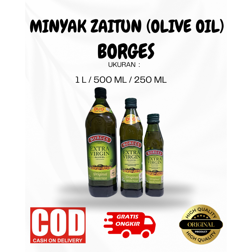 

Minyak Zaitun Olive Oil Borges Borjes/ Minyak Original Borges 250ML 500MB DAN 1L