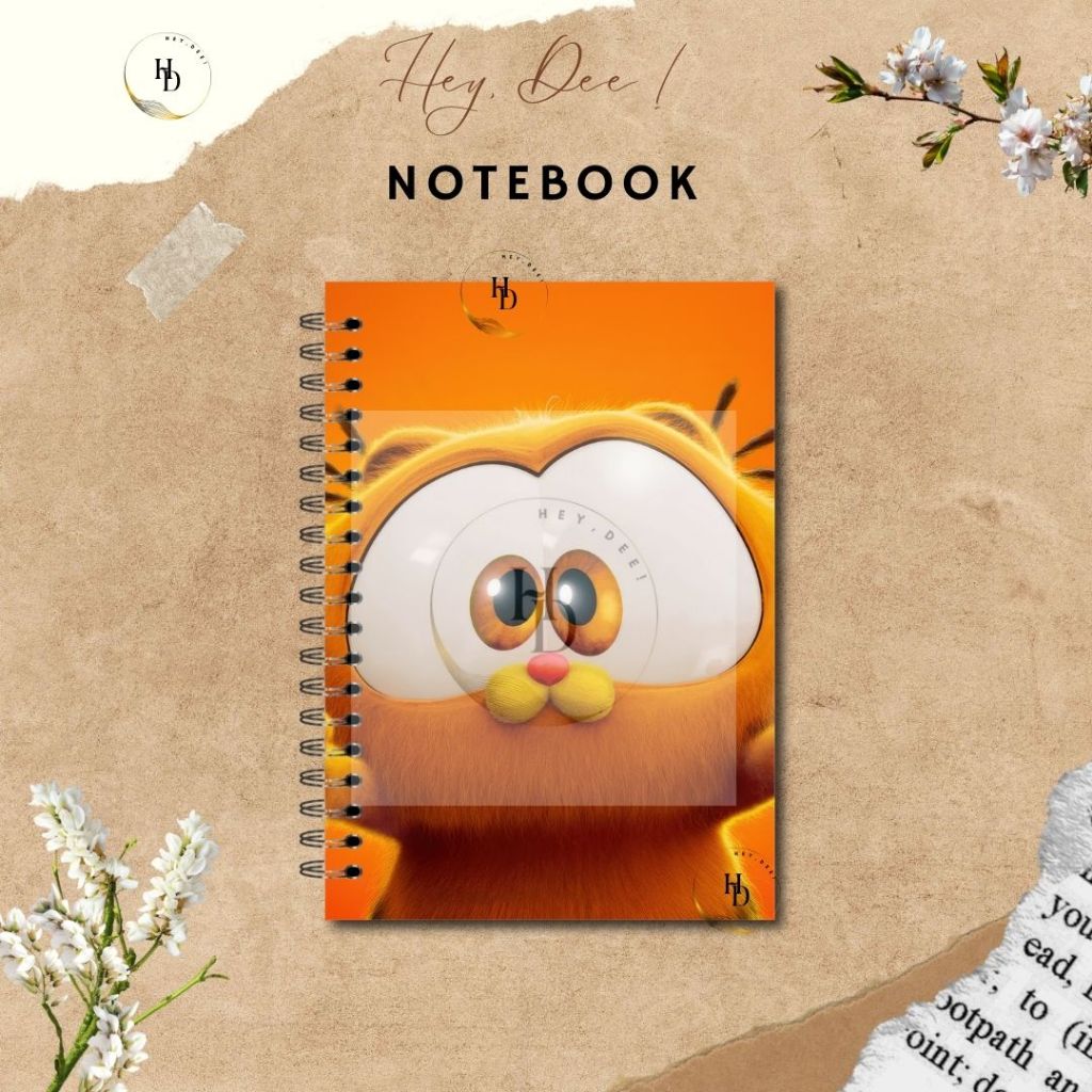 

HeyDee Notebook A5 Spiral GARFIELD SERIES - DESIGN BY HEYDEE