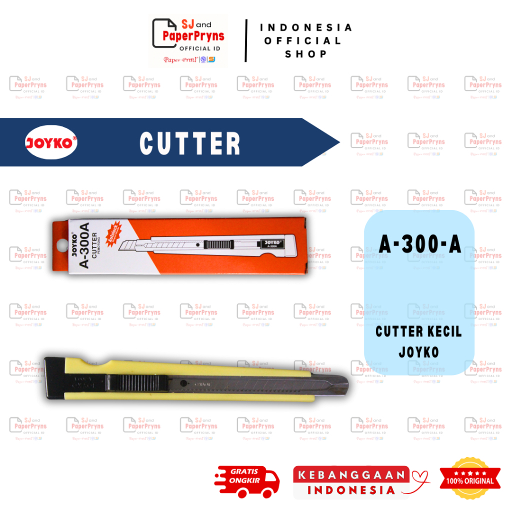 

Cutter Kecil Joyko A-300-A – Pisau Kecil 18mm untuk Kertas & Karton