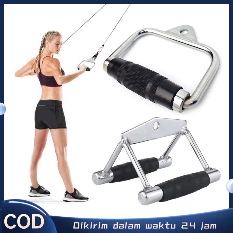 Handle Gym D Handle Gym Handle Grip Gym V Handle Gym Double Handle Peralatan Gym Pegangan Alat Gym