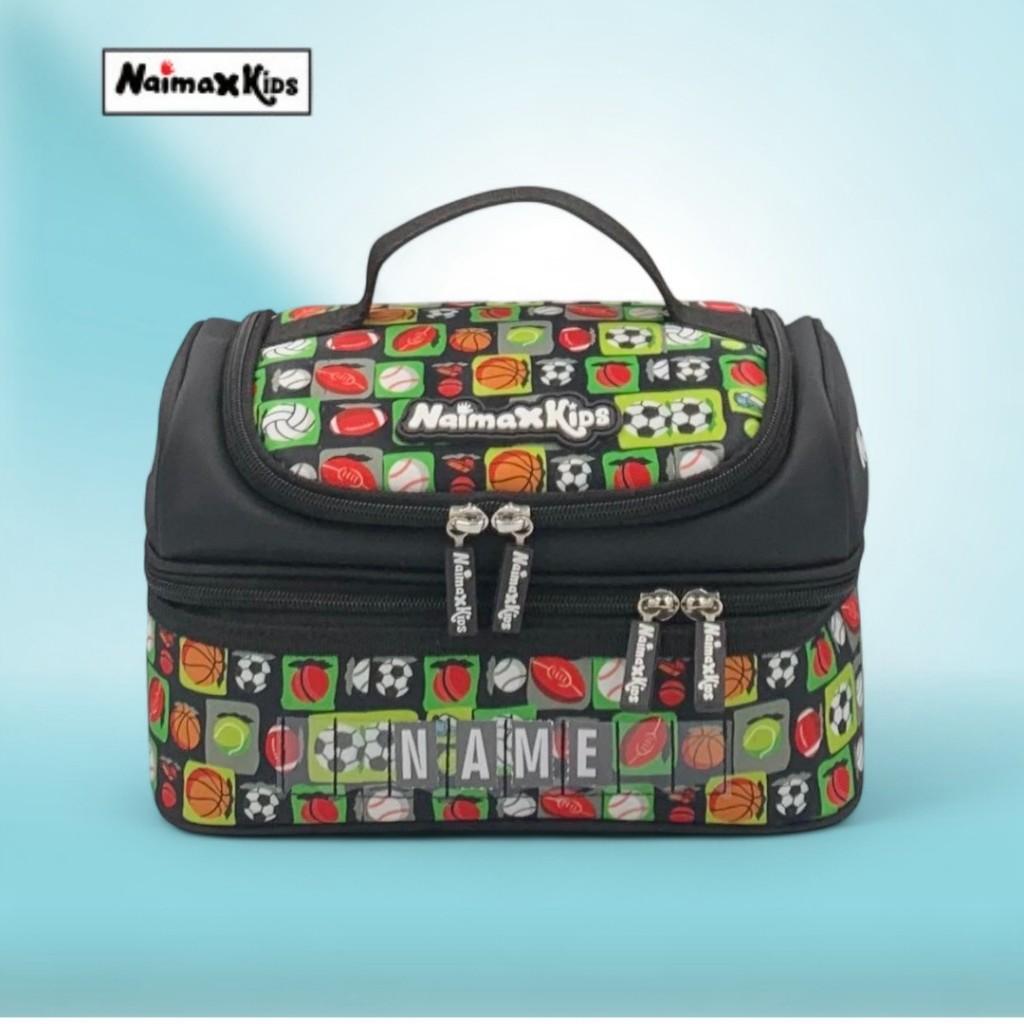 Naimax Kids Tas Bekal Anak Laki-Laki Karakter Sport Style | Tas Bekal Anak Cowok Terlaris