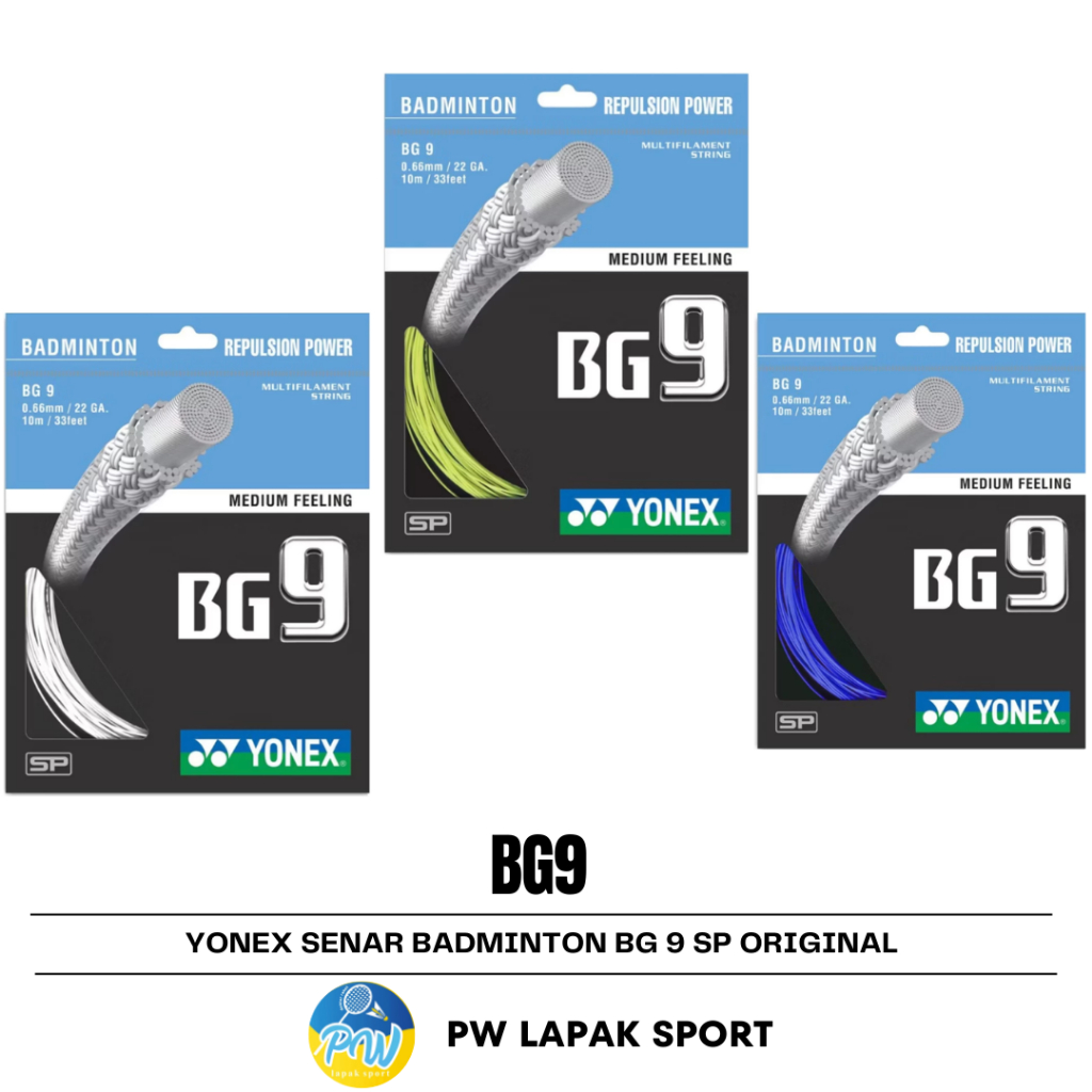 Yonex Senar Badminton BG 9 Sp Yonex Senar Badminton BG 9 Sp original