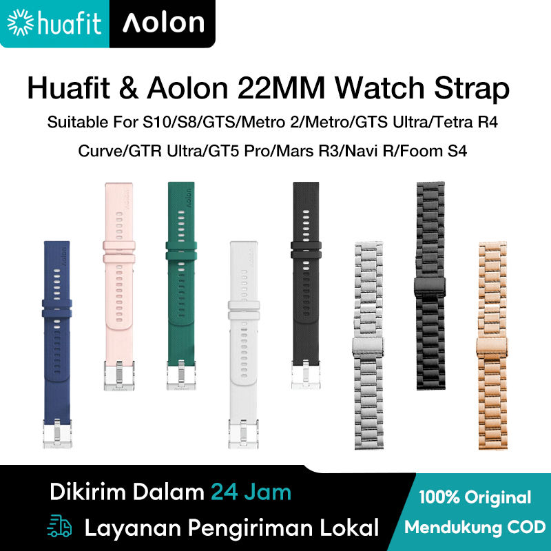 Huafit Aolon Original Smartwatch Strap 22mm For S10/S8/GTS/Metro2/Metro/GTS Ultra/Tetra R4 Curve/GTR