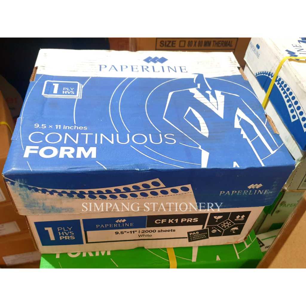 

Paperline Continous Form kecil 1 Ply PRS 9,5 x 11 / box