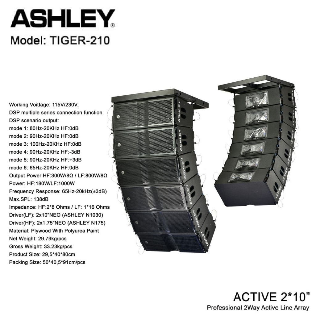 Speaker Aktif Array Ashley Tiger 210 / ARRAY AKTIF ASHLEY 210 Original New