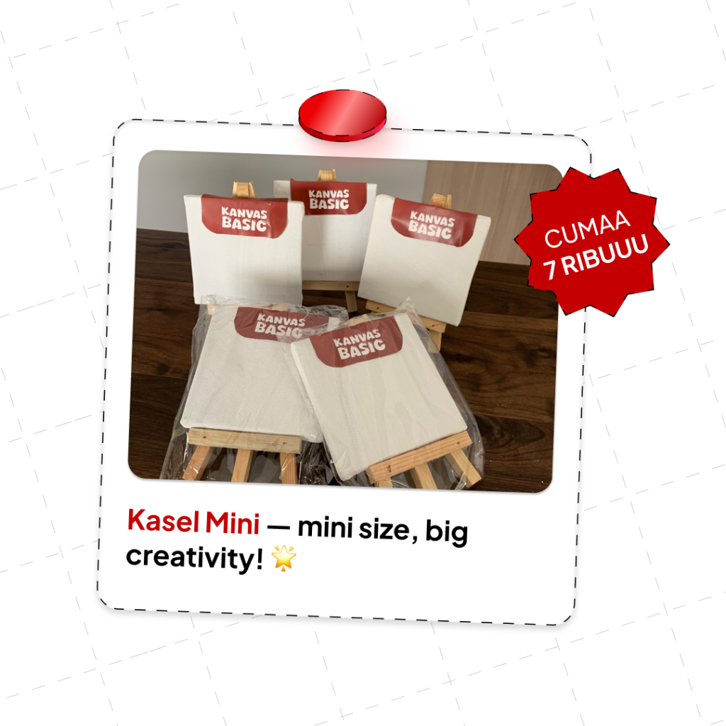 

Paket Kasel Polos Mini 10x10CM - Kanvas Easel, Bahan Spunbond Terjangkau