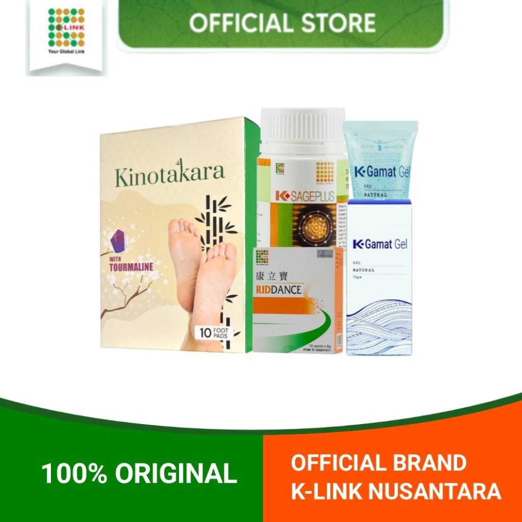 BUNDLING RIDDANCE K LINK.KINOTAKARA K LINK.GAMAT VITA GEL K LINK.K SAGE PLUS K LINK.riddance k link.