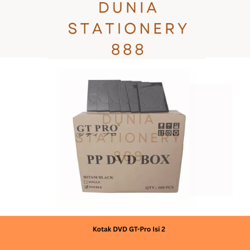 Kotak DVD GT-Pro Isi 2 / Kotak CD/ Kotak DVD Hitam