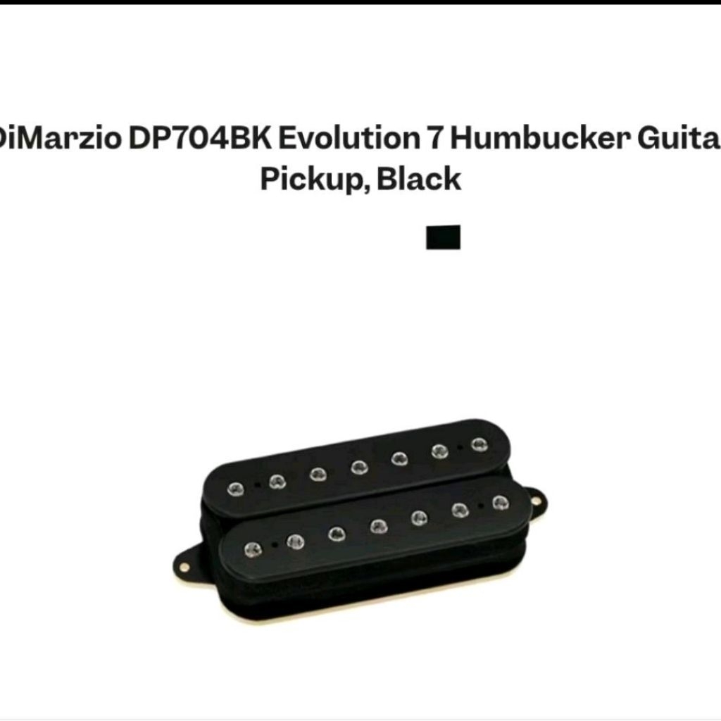 DiMarzio DP704BK Evolution 7 Guitar Pickup - BLACK dp704