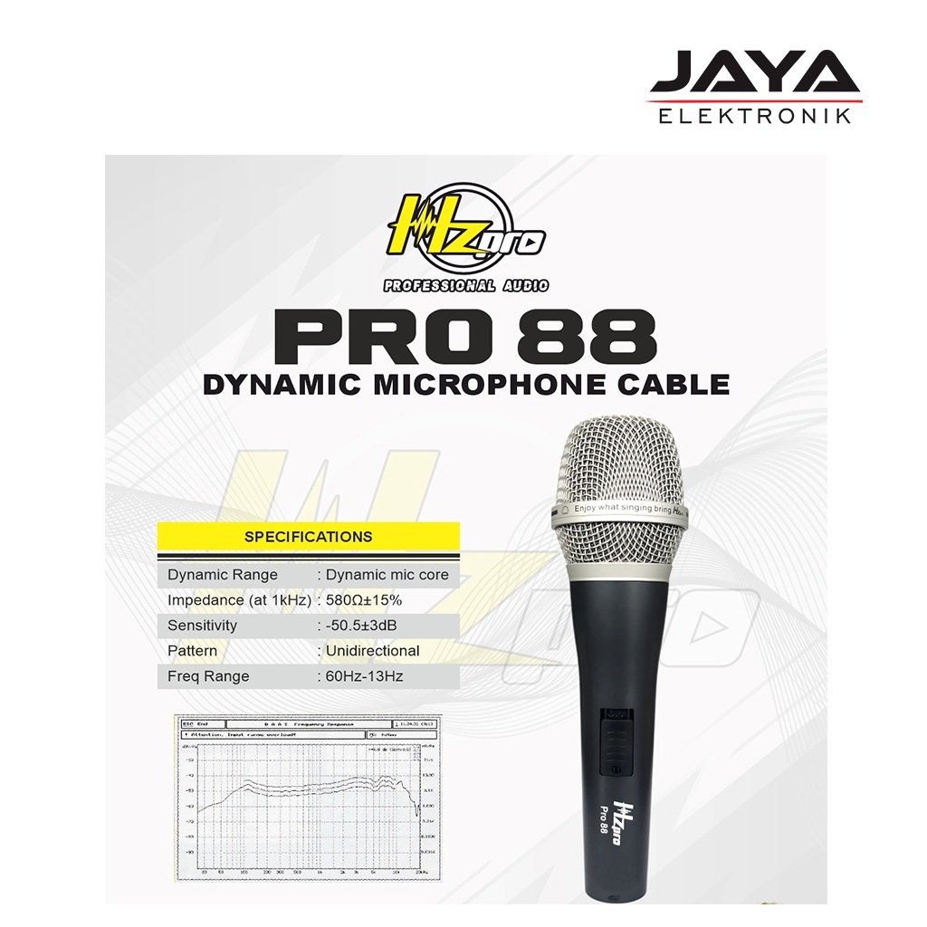 Microphone HZPRO PRO 88 Mic HZ PRO 88 Mic Kabel HZ PRO PRO 88 ORIGINAL