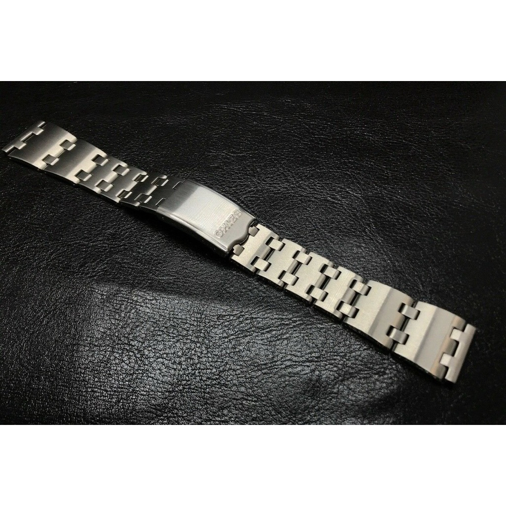 Solid BRACELET For SEIKO ufo Bellmatic 4006-6021 Flat 19mm 6119-6400 T Shape End Link