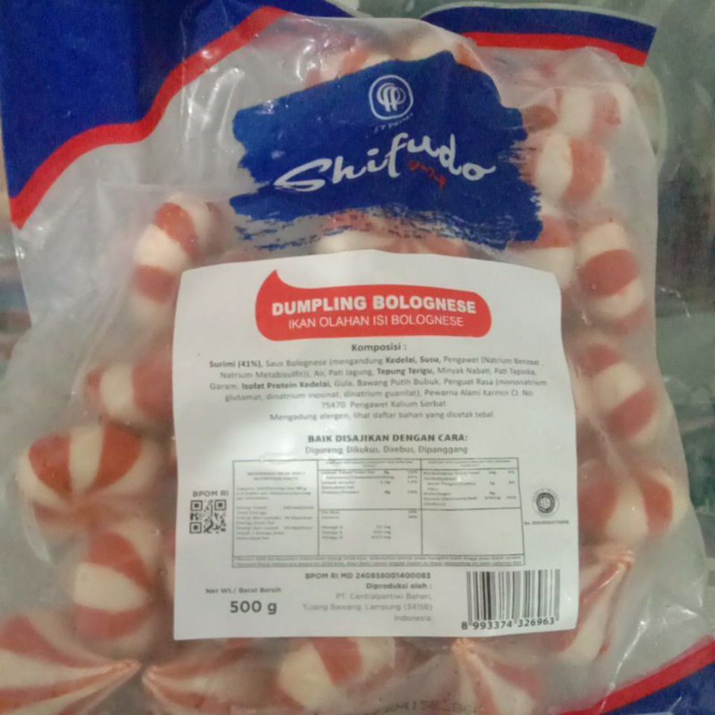 Shifudo Dumplinh Bolognese 500 gr (Frozen Food)