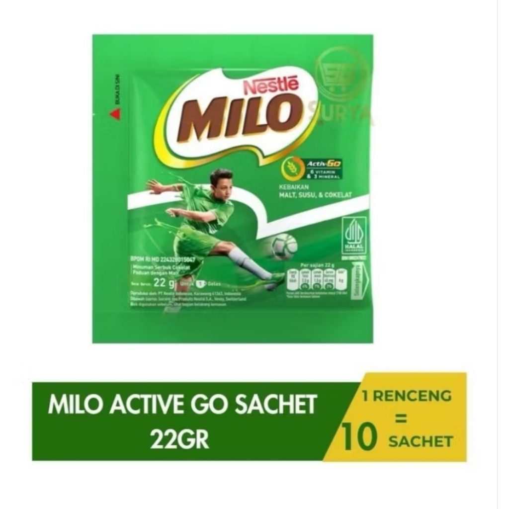 

Milo Susu Coklat 10 Sachet 22gr