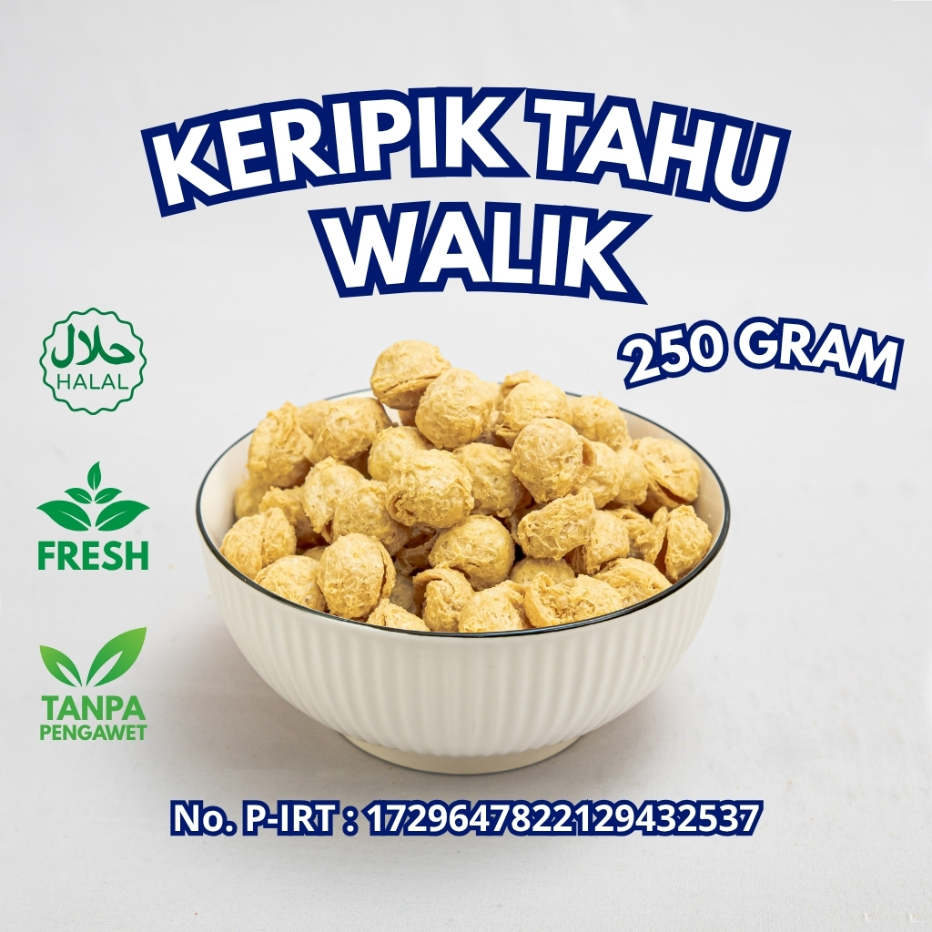 

Keripik Tahu Walik 250g Priyo Snack Renyah Gurih Halal Tanpa Pengawet