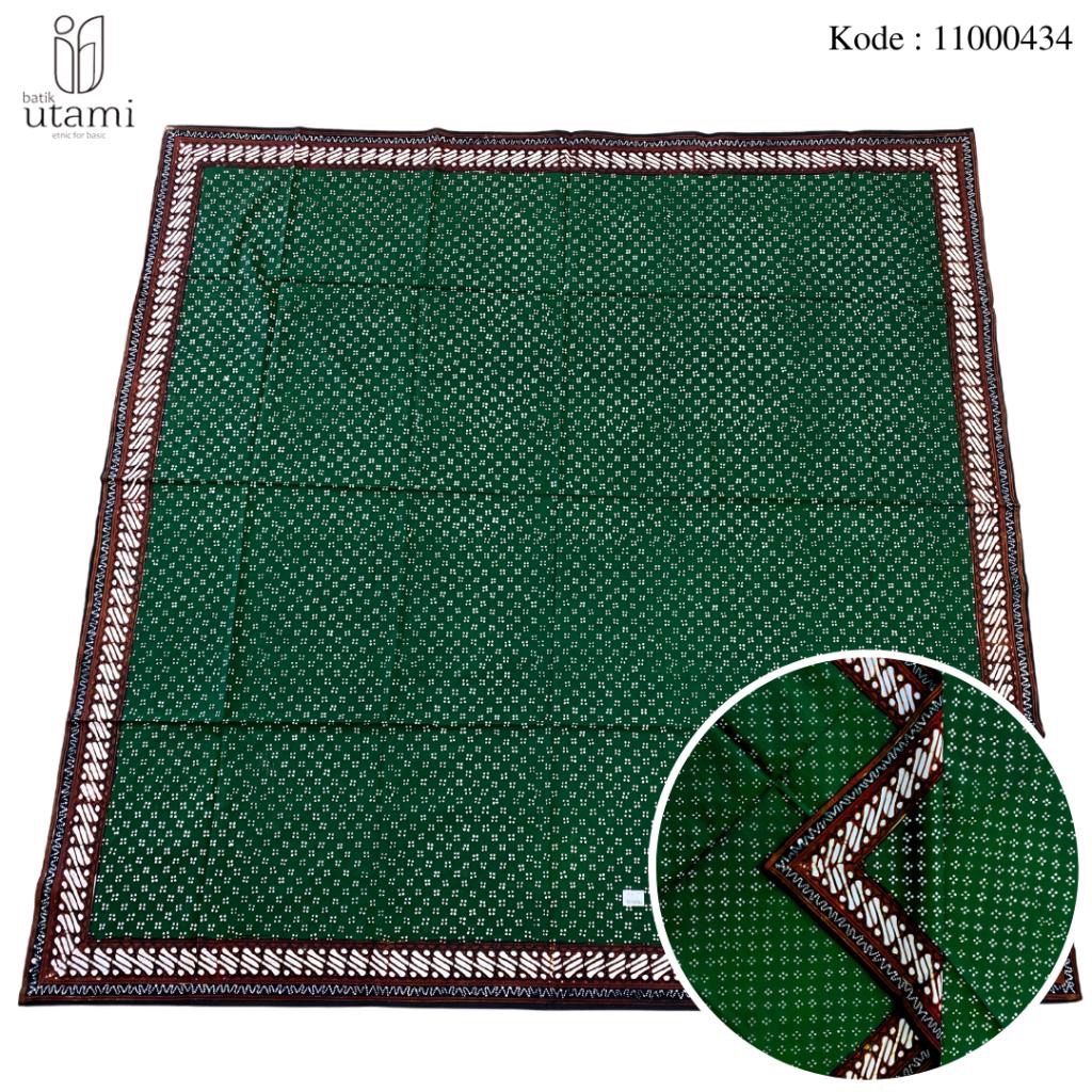 BAHAN IKET UDENG BLANGKON 434 MOTIF TLITIK KLITIK MRUTU SEWU HIJAU BOTOL SOGAN