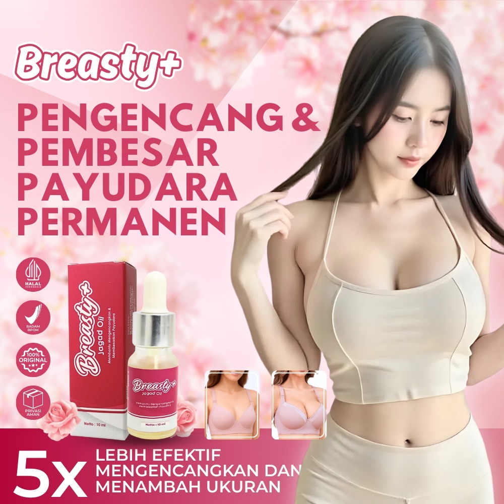 Breasty Plus Serum Pembesar Payudara Original Aman BPOM Breast Oil Pengencang Permanen